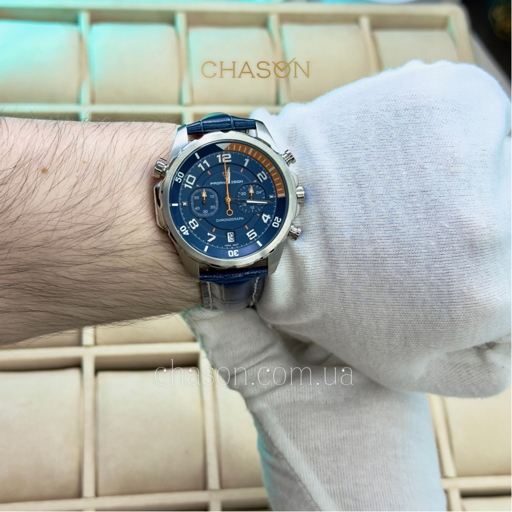 Чоловічий годинник Pagani Design PD-1811 Blue-Silver