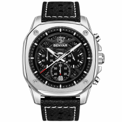 Чоловічий годинник Benyar BY-5222 Black-Silver Чоловічий годинник Benyar BY-5222 Black-Silver