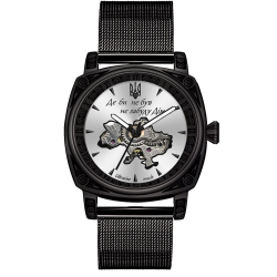 Мужские часы Awarder 021-3D Где бы ни был Black-White Mesh