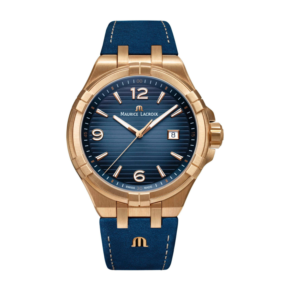 Чоловічий годинник Maurice Lacroix AIKON Bronze 44 mm limited AI1028-BRZ01-420-1