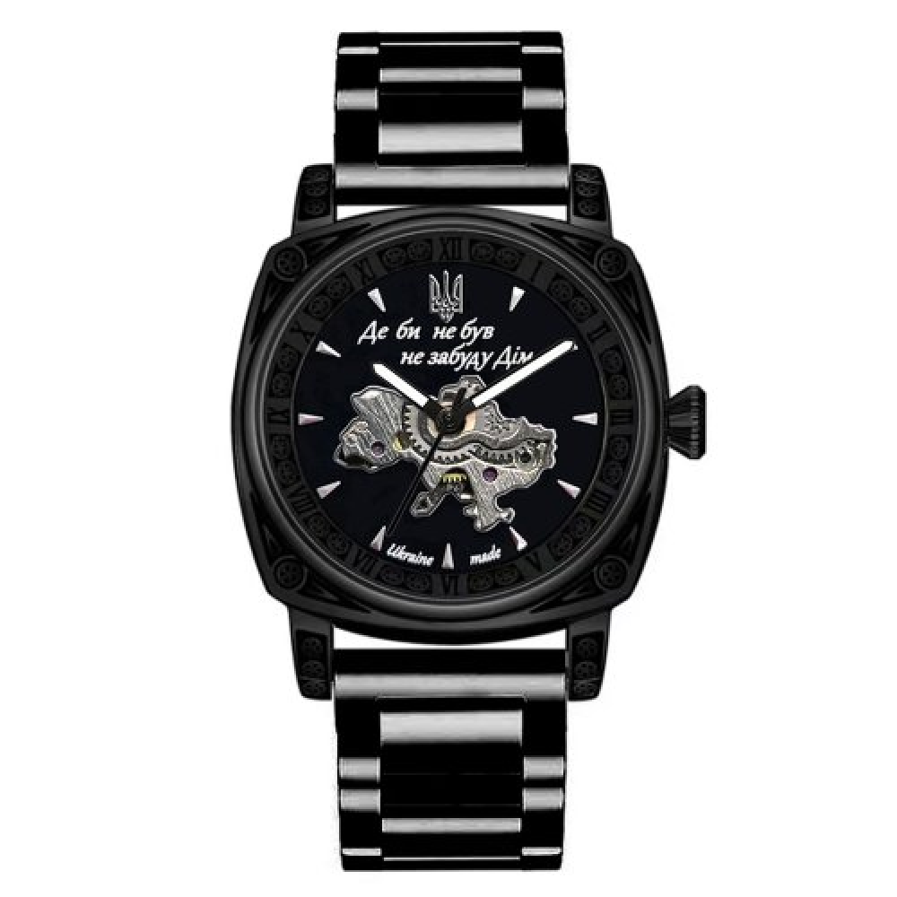 Годинник наручний Awarder 021-3D Де би не був All Black Steel