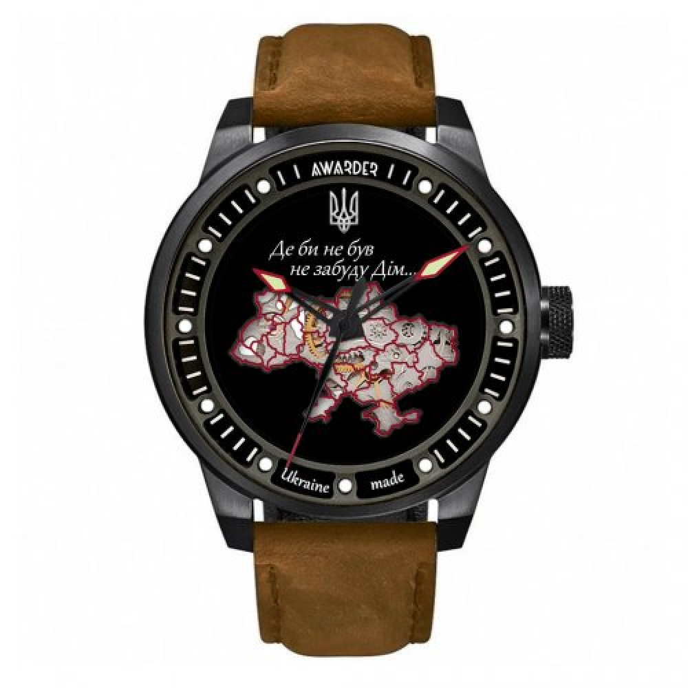 Годинник наручний Awarder 058 Де би не був Black-Brown