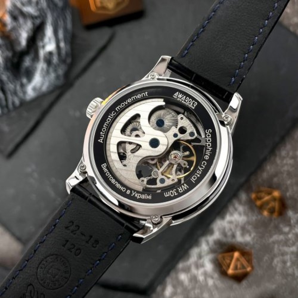 Наручные часы Awarder 043 Где бы ты ни был Silver-Black Automatic