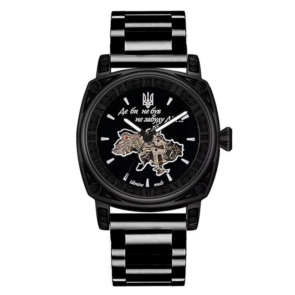 Годинник наручний Awarder 021 Де би не був All Black Steel 