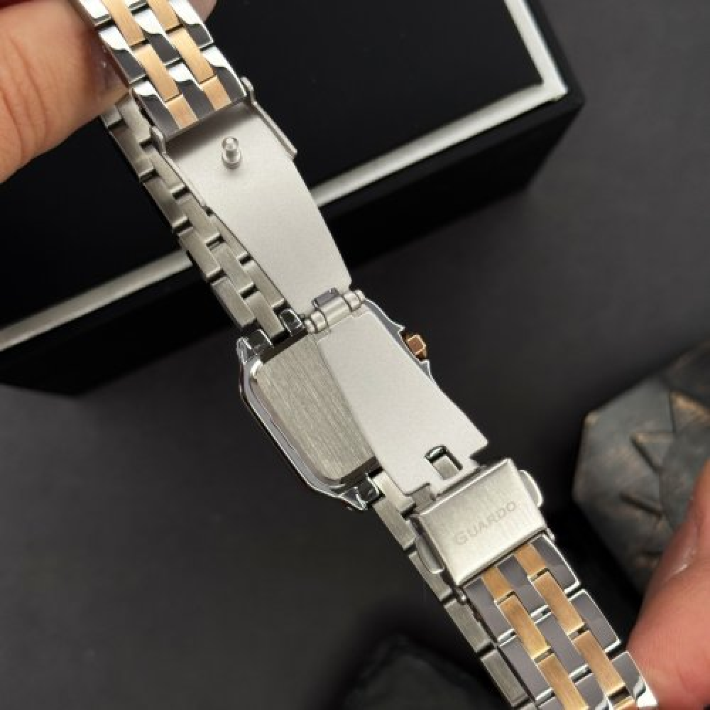  Жіночий годинник GUARDO 012830-5 silver-gold-white