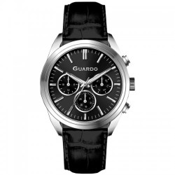  Чоловічий годинник GUARDO 012836-1 silver-black