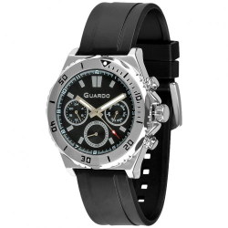  Чоловічий годинник GUARDO 012757-1 silver-black