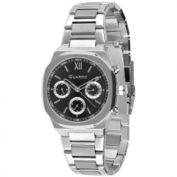  Чоловічий годинник GUARDO 012764-1 silver-black
