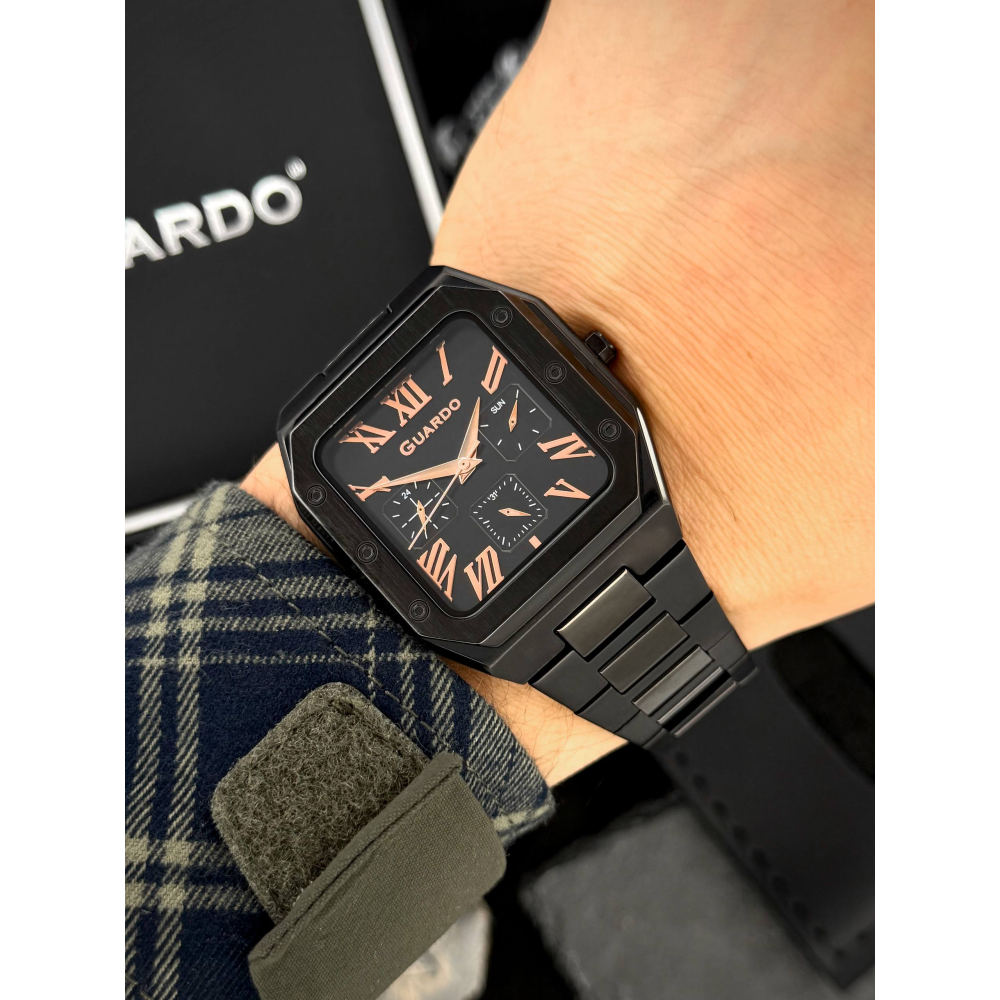 Мужские часы GUARDO 012726-4 M (all black)