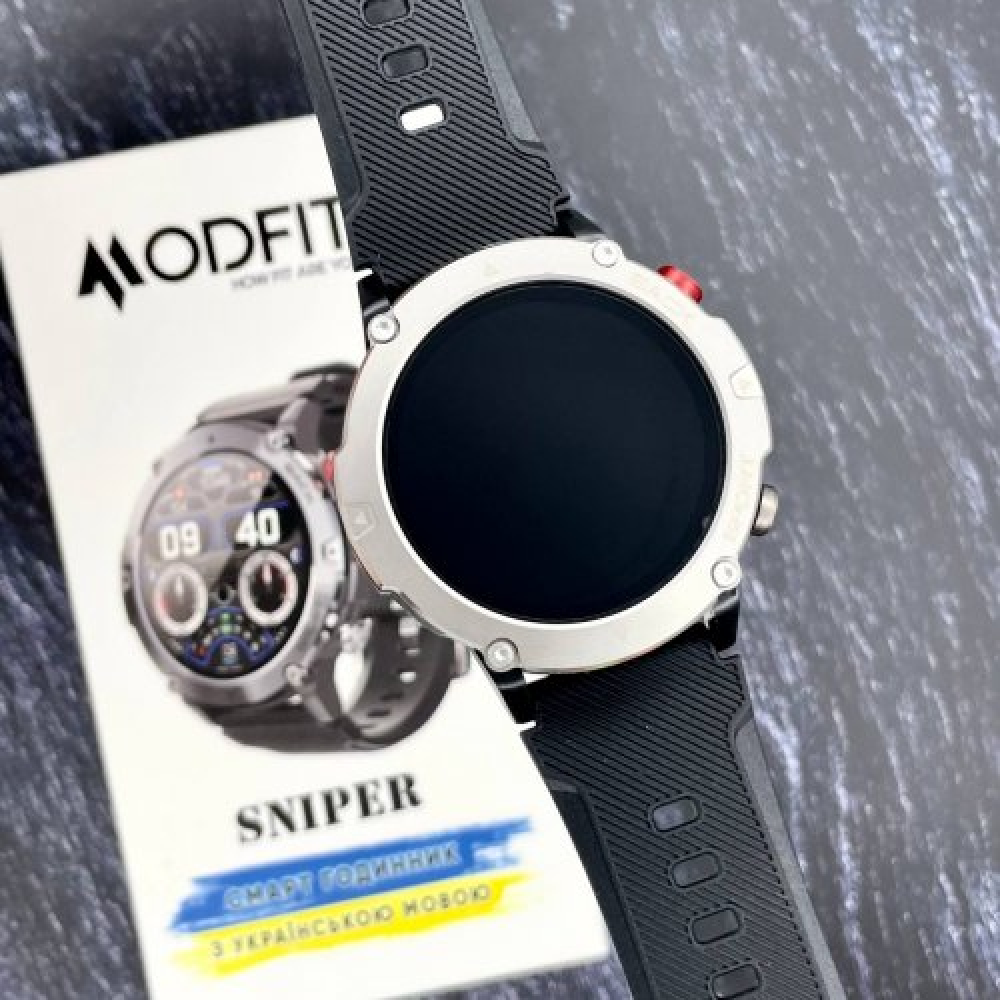  Розумний годинник Modfit Sniper Silver-Black