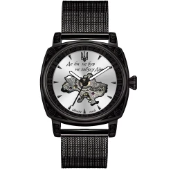 Мужские часы Awarder 021-3D Где бы ни был Black-White Mesh